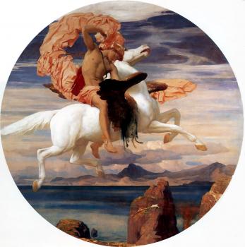 弗雷德裡尅 萊頓爵士 Perseus on Pegasus Hastening to the Rescue of Andromeda